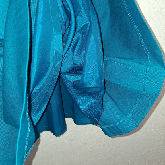 Peter Nygard Turquoise Belted Fit & Flare Dress Size 12 See Description - Picture 9 of 16